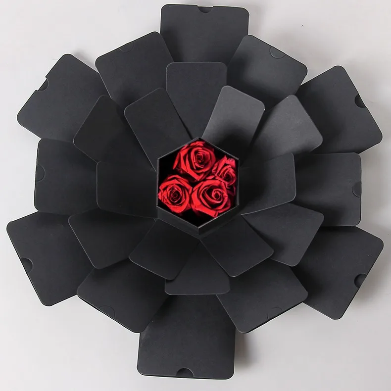 Hexagon Photo Album Box DIY Handmade Surprise Explosion Confession Couple Wedding Love Anniversary Valentine's Day Creative Gift