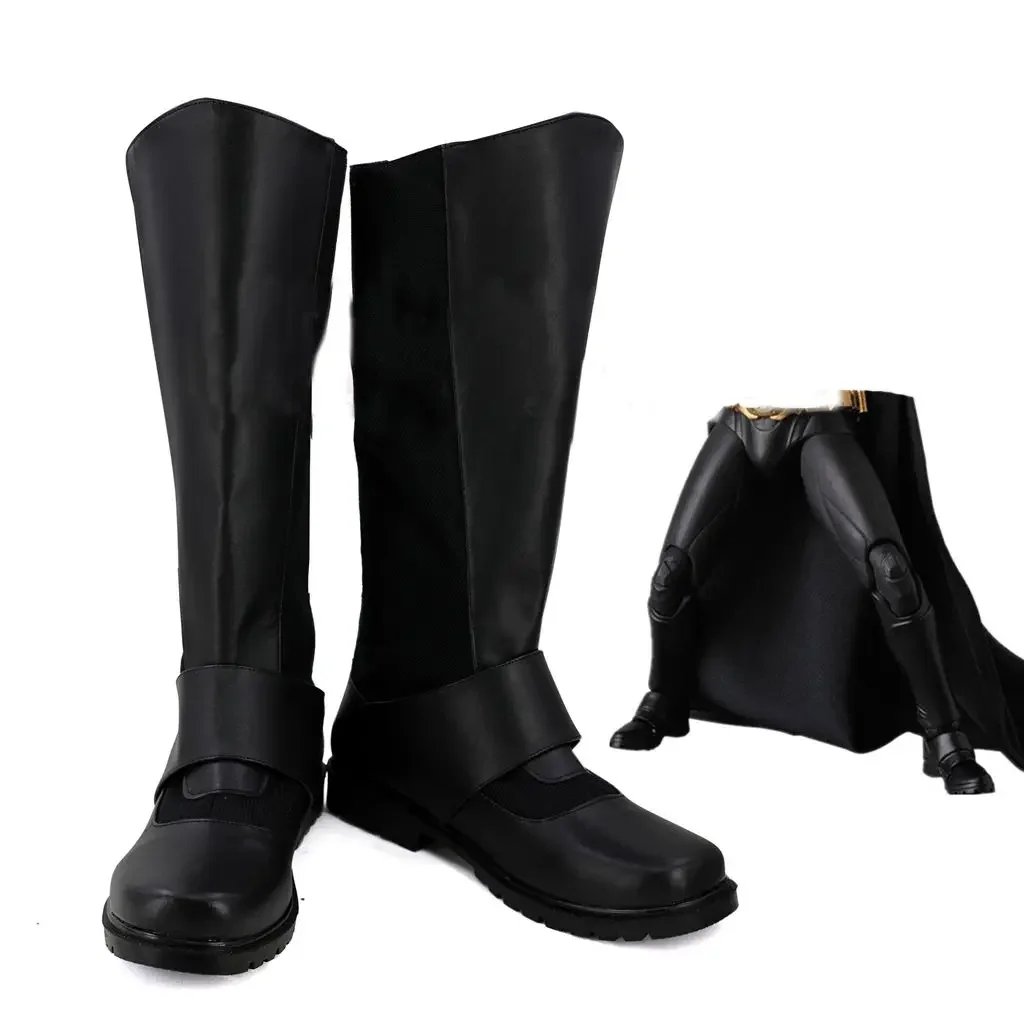

New Bat The Dark Knight Rises Bruce Wayne Shoes Cosplay Adult Boots Halloween Shoes Boys