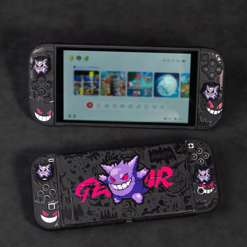 Nuova Custodia per Switch 2 Anime Gengar, Borsa da Viaggio, Kit Accessori per Giochi, Cover Protettiva Rigida per Joycon - immagine 4