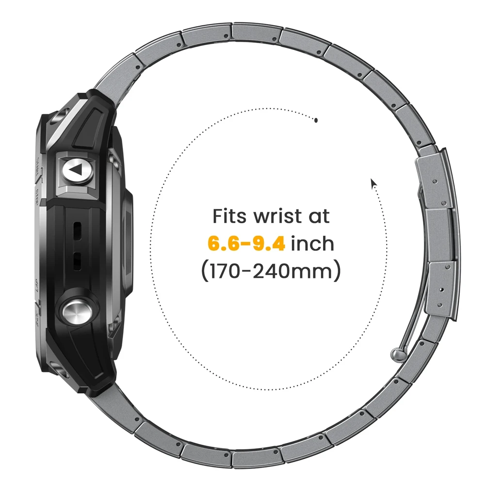 Браслет мужской из титанового сплава, быстросъемный ремешок для Garmin Epix Gen 2 Pro Enduro 2 спуска Mk2i Mk1 G1 MARQ, 22 26 мм (art.: 3920c29a45aed) - 3920c29a45aed