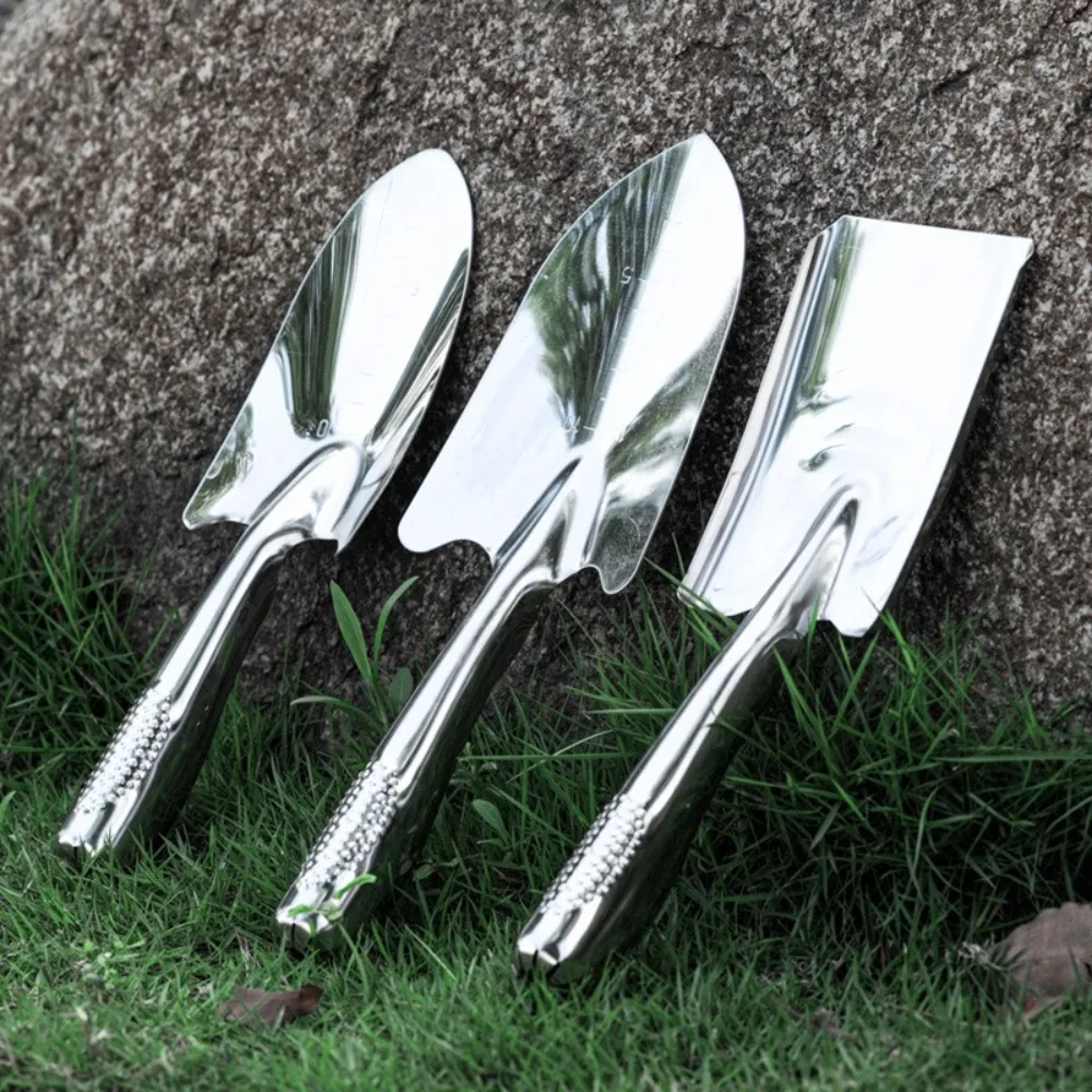stainless steel Garden Trowel Heavy Duty Ergonomic Grip Gardening Hand Tools Transplanting Planting Garden Hand Shovel 6