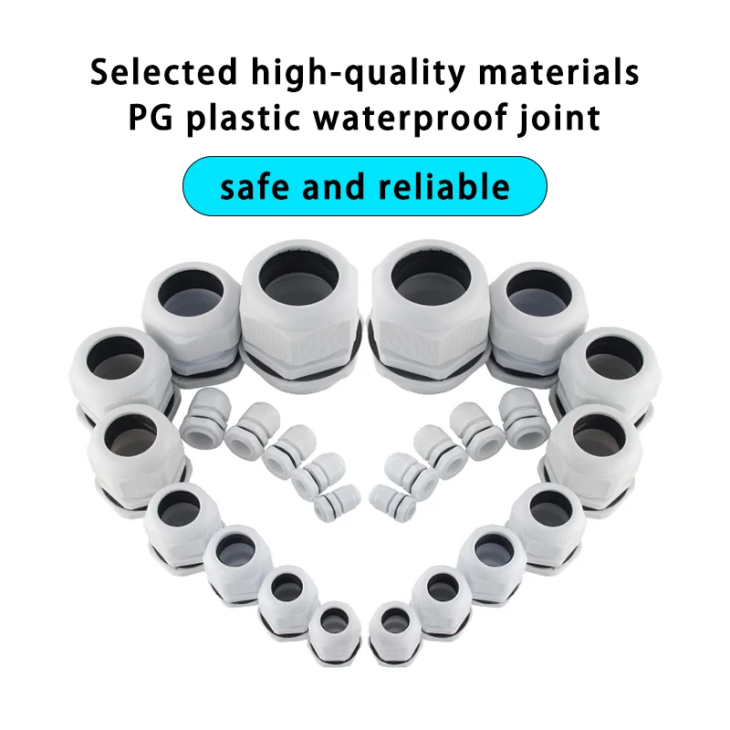 IP68 Nylon Cable Glands PG 7/9/11/13.5/16/19/21/25/29/36 High Quality Wire Plastic Waterproof Connector Cable Joints