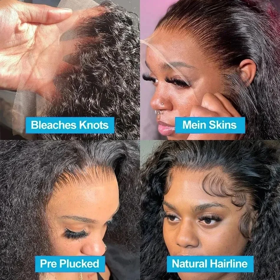 250 Density Deep Wave Loose Wig 46 Inch Hd Transparent Brazilian Curly 13x4 13x6 Pre Plucked Lace Front Wig Human Hair For Women 5