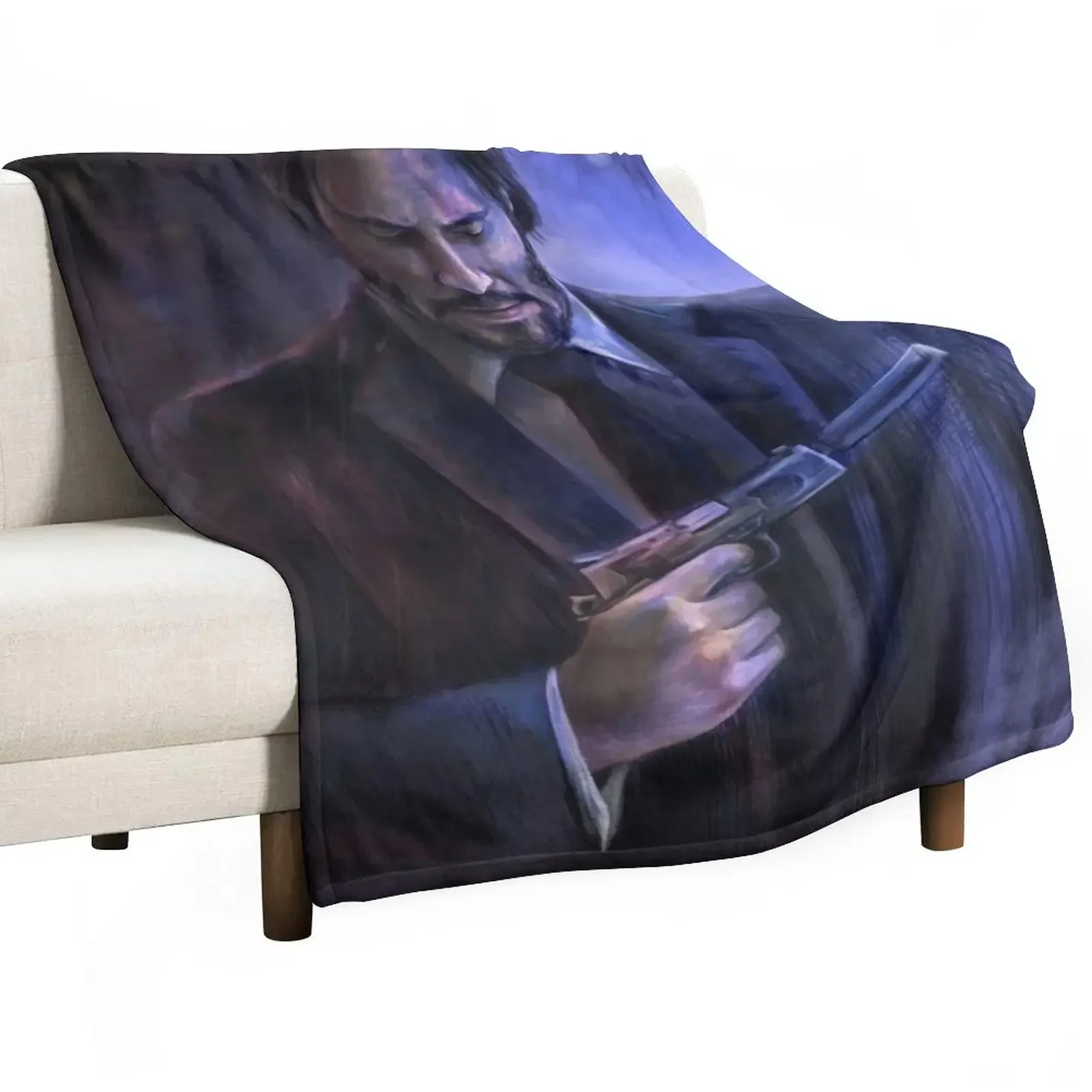 

John Wick Throw Blanket Blankets Sofas Of Decoration Soft Plush Plaid Picnic Blankets