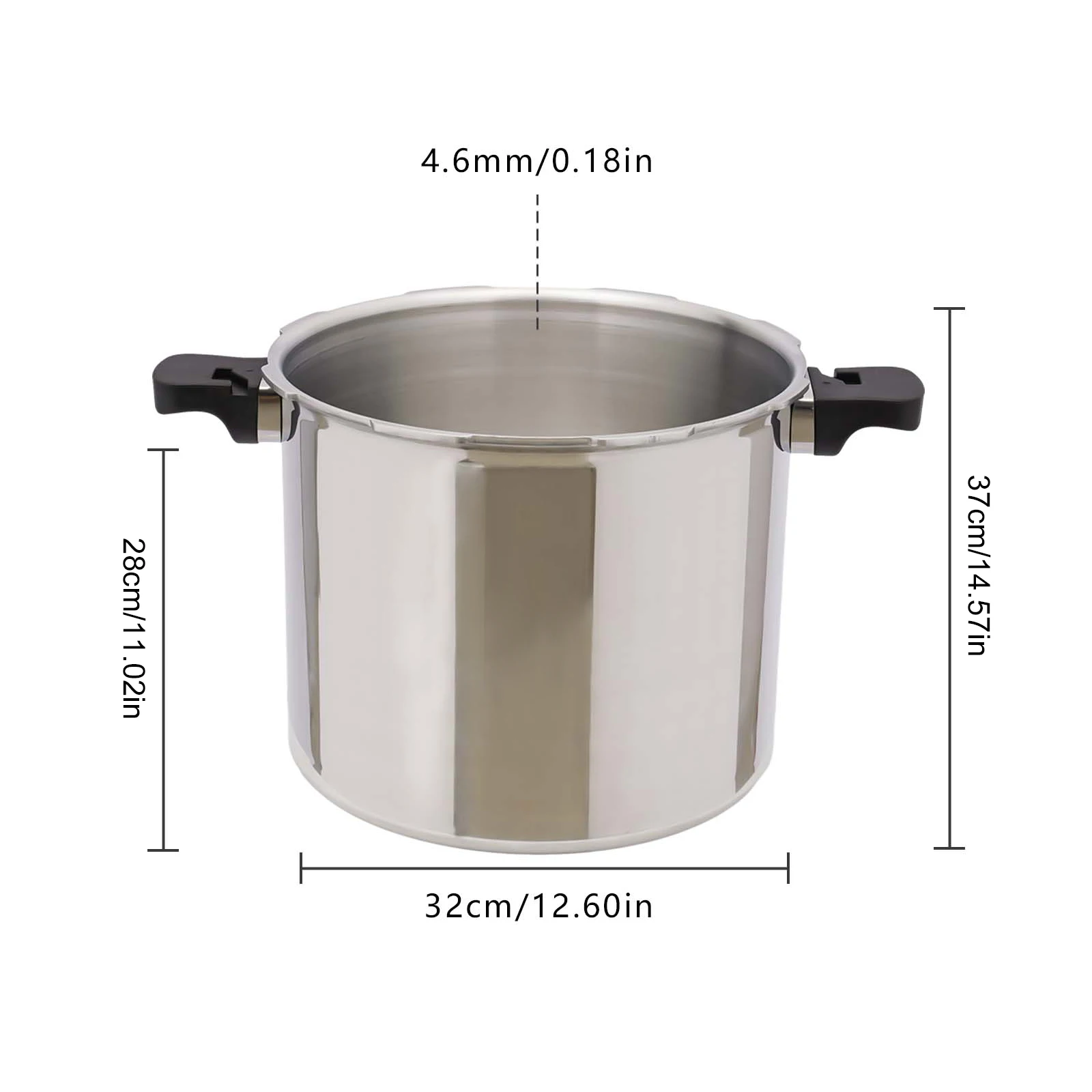 22L Aluminum Pressure Cooker for Fast Cooking