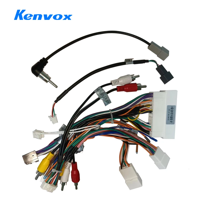 

android Car radio Canbus Box Decoder For Hyundai sonata 9 10 KIA KX7 KX5 2018 16 pin Wiring Harness Plug Power wire Cable