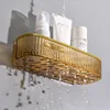 Acrylic Bathroom Shelves Transparent Shower Storage Holder Organizer No Drilling Wall Mounted Floating Bathroom Shampoo Shelf 4