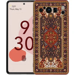 Elegant Persian Floral Pattern Shockproof Phone Case - Soft Black TPU Cover - Pixel 8 Pro (A1)