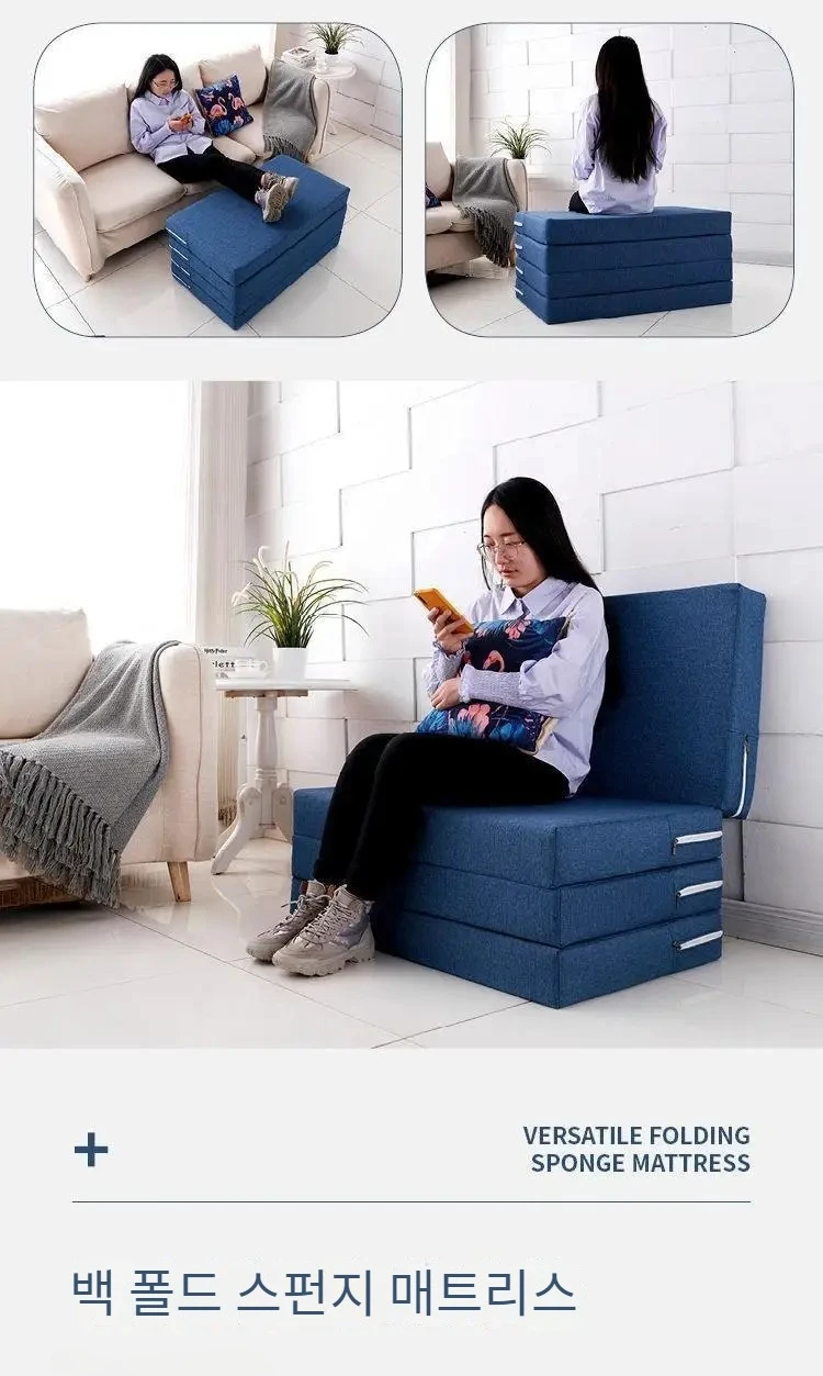 Dazzix 大人用キャンプベッド、クッションと枕付き折りたたみベッド