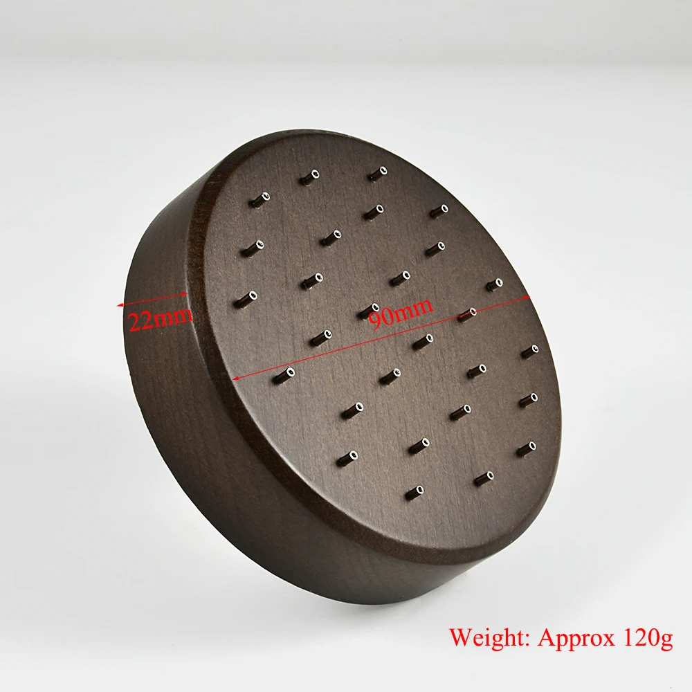 Solid Wood Labret Dermal Anchor Body Piercing Jewelry Top Display Seller Cases Display Tool with Screw Thread