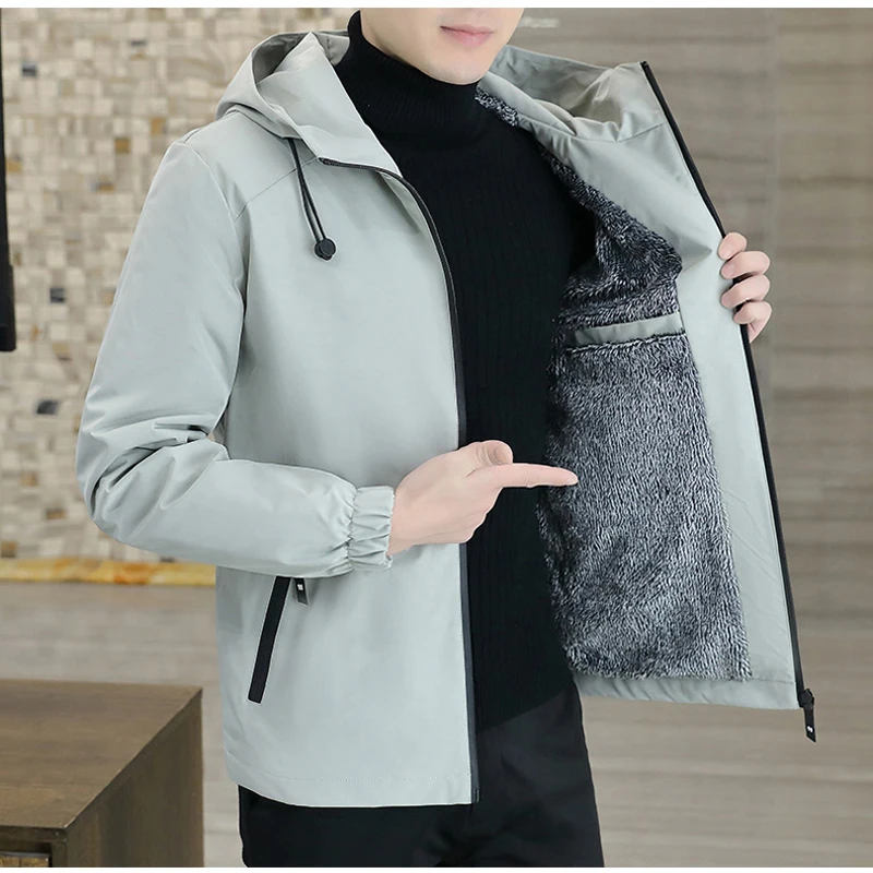 

DIMUSI Winter Men's Fleece Jackets Fashion Male Thick Warm Hoodes Coats Casual Outwear Thermal Business Jackets Men Clothing 8XL