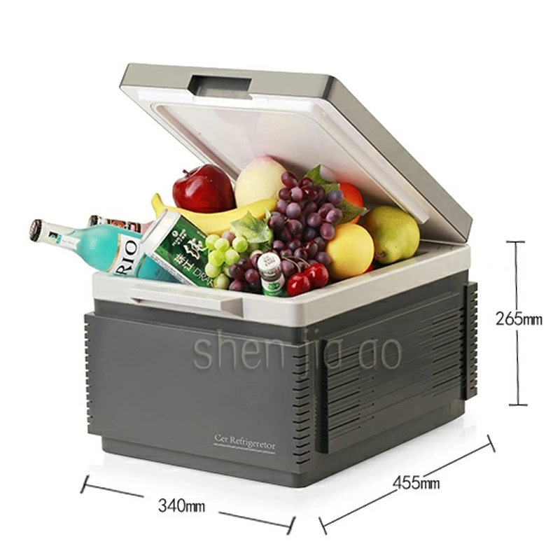 Household/outdoor Mini Multi-Function Car Refrigerator with A Gray Battery Function 12 Liters Portable Freezer for Car Bluetooth