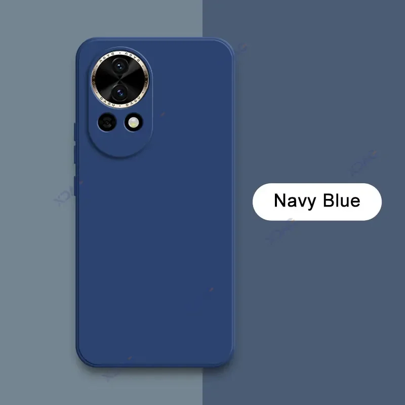 Premium Soft Silicone Protective Case for Smartphones - Full Camera Coverage, Square Design