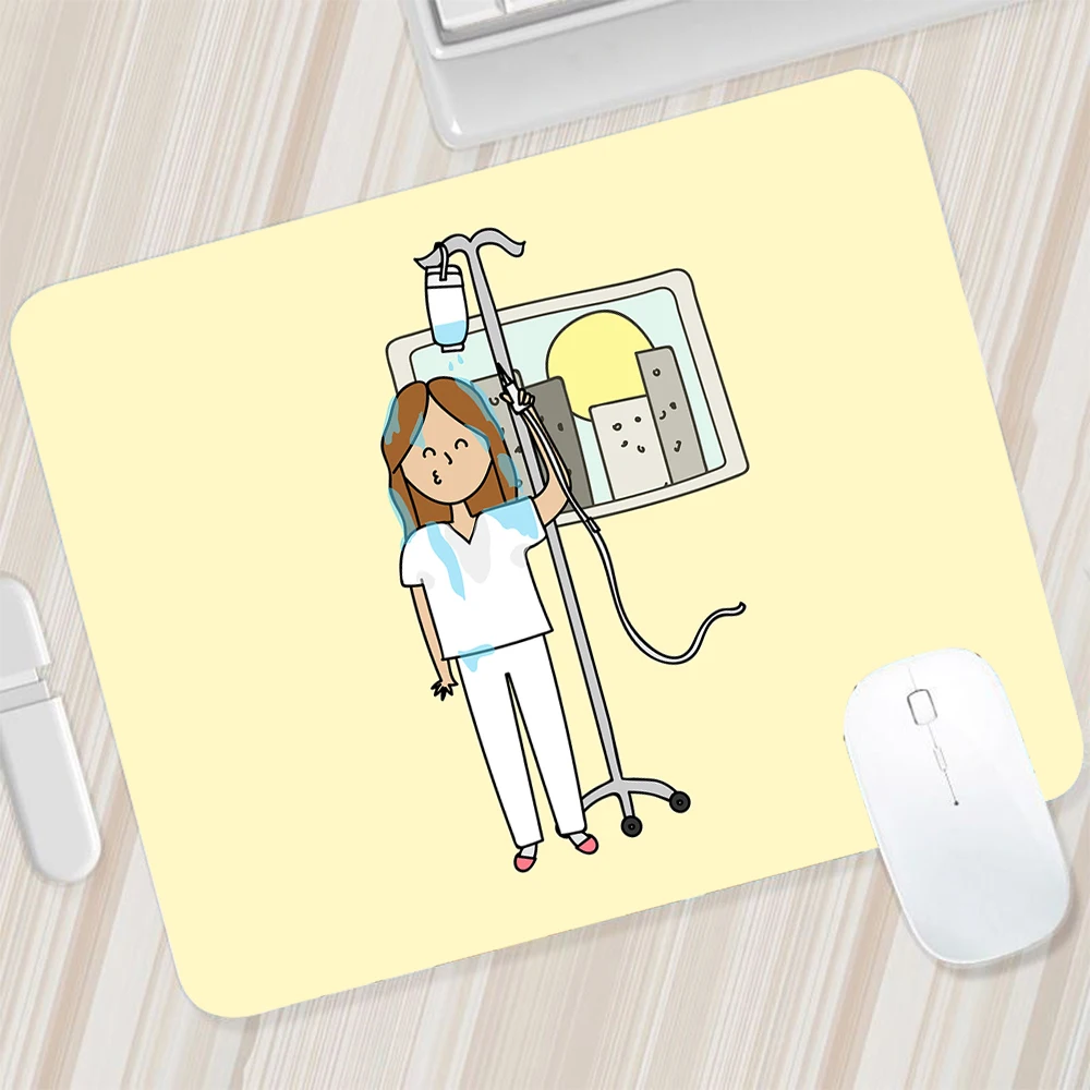 Tapis De Souris Ergonomique à Thème Infirmier Avec Bords