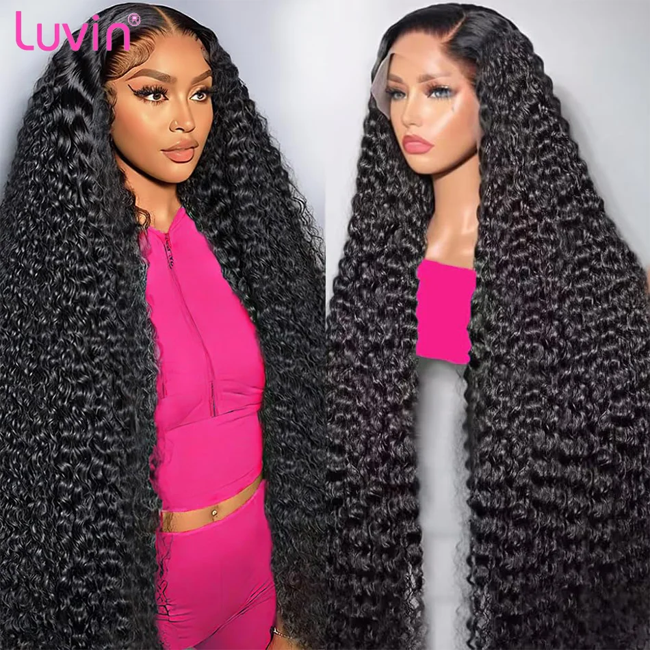 Luvin Hd Loose Deep Wave 30 36 Inch 13x6 13x4 Lace Frontal Wig Human Hair Glueless 5x5 Hd Lace Closure Curly Lace Front Wigs 1