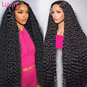 Luvin Hd Loose Deep Wave 30 36 Inch 13x6 13x4 Lace Frontal Wig Human Hair Glueless 5x5 Hd Lace Closure Curly Lace Front Wigs 1