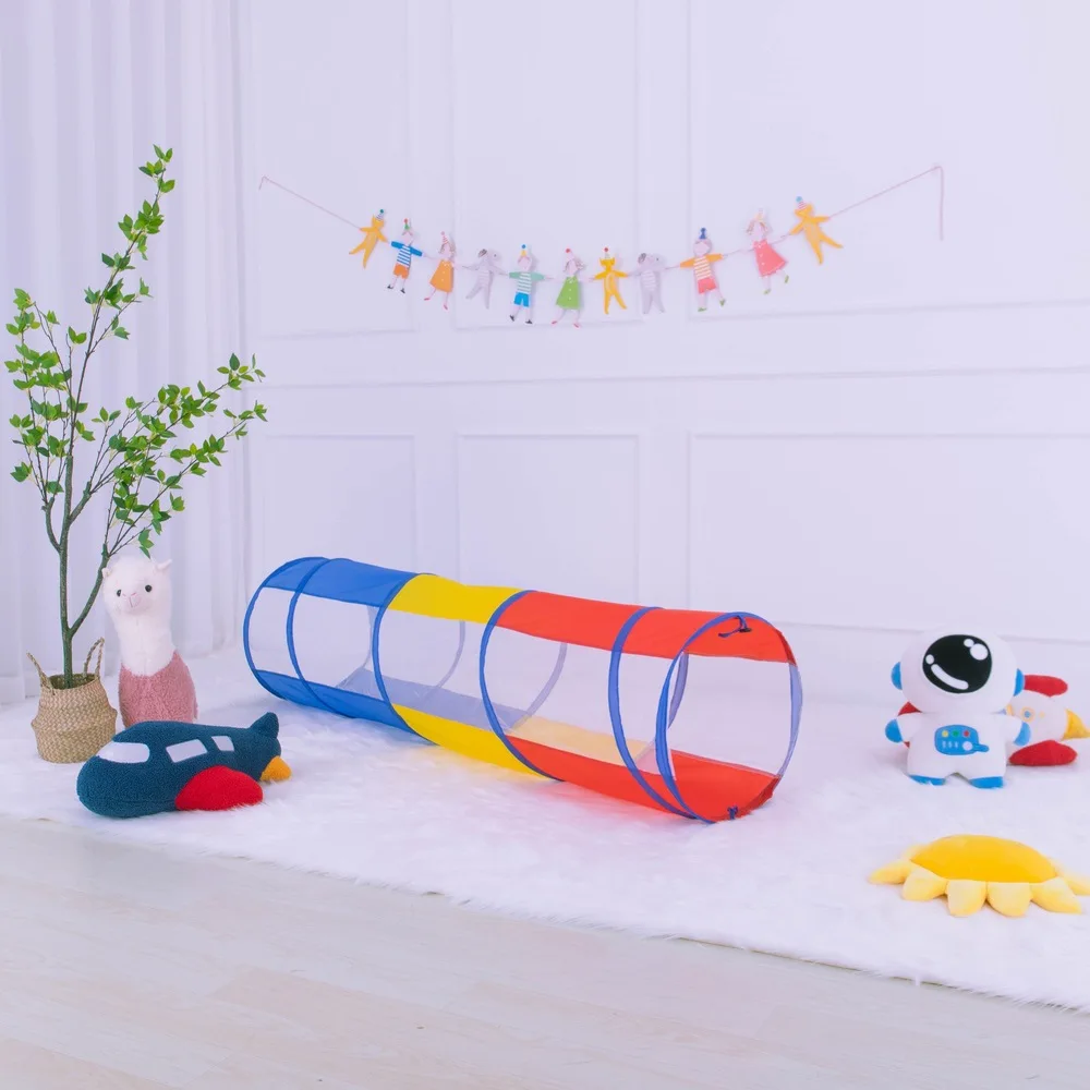 Portable Children's Tent Crawling Tunnel Play House Rainbow Tent Kids Little House Tipi Tent Indoor Toy Tube Baby Crawling Games 5
