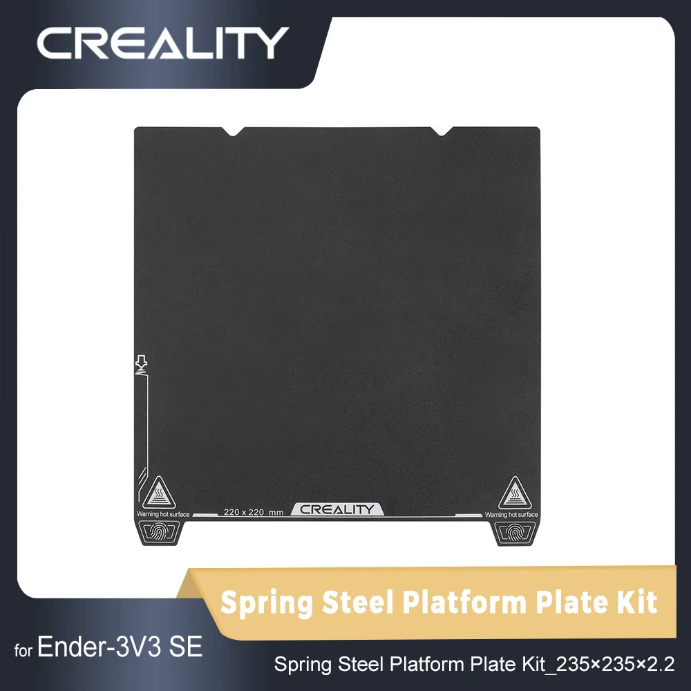 Creality-primavera Kit Plataforma Placa Aço Acessórios Impressora 3d Ender3v3 se