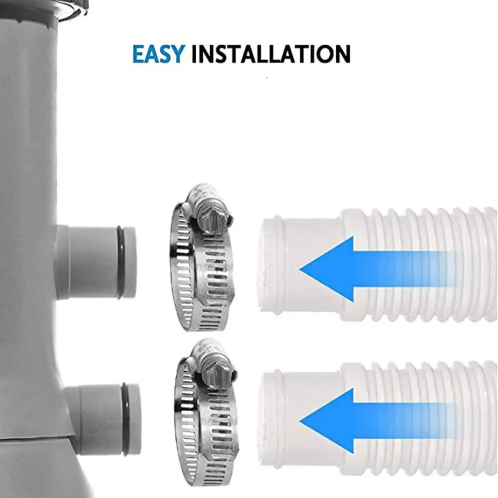 

Pool Hoses for Above Ground Pool Swimming Pool Replacement Hose with Pool Pipe Holder for Pool Pump Filter Pump Hose Accessories