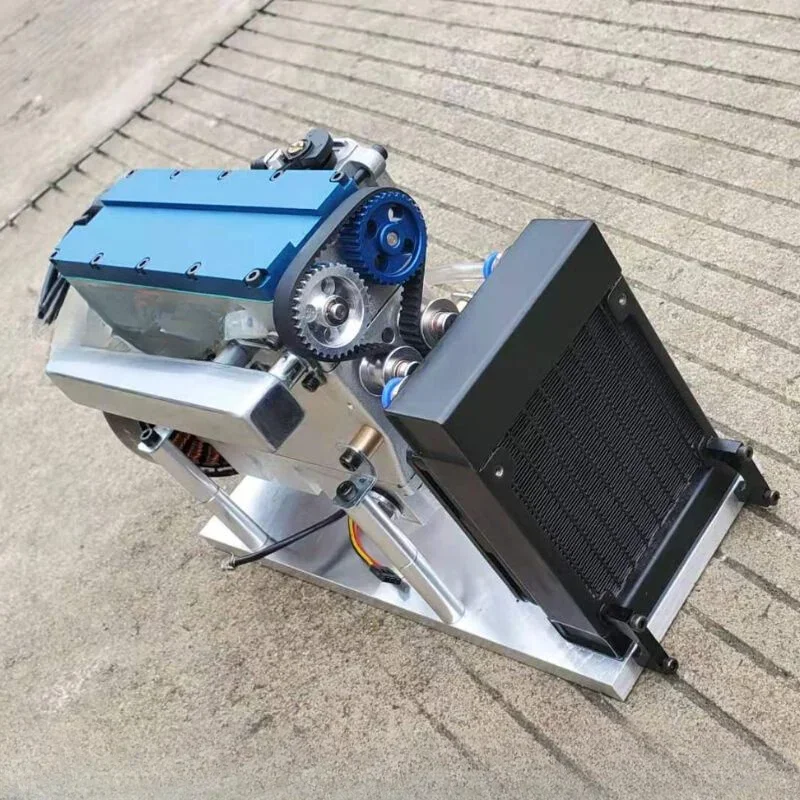 おもちゃの4気筒エンジンモデル,32ccメカニカルガソリンエンジン