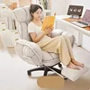 Footrest Wheels Office Chair Kids Velvet Reading Cheap Backrest Student Relaxing Office Chair Throne Muebles Home Furniture 3