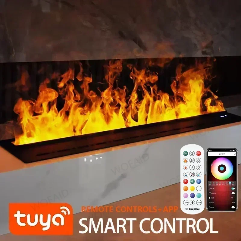 Electric Fireplace 3D Vapor for Living Room Smart