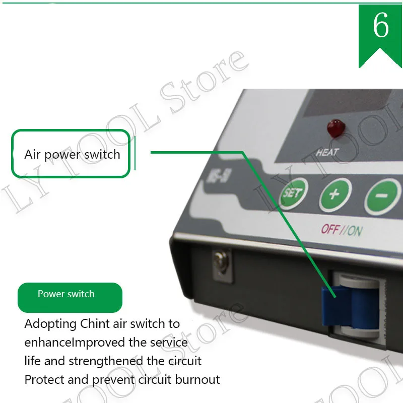 MS-50 250w Digital Lead-free Titanium Alloy solder pot melt tin 0.6KG temperatur