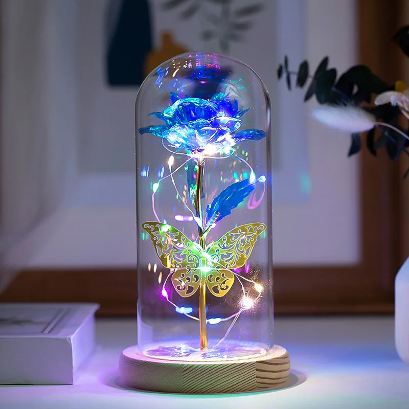 

Flower Nightlight Cute Creative Warm Bedroom Bed Laser Projector Sleep Lamp Children's Toys Tabletop Decoration PZ-513