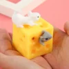 Cheese Mouse Squeeze Toy Relieve Stress And Anxiety Autism Sensory Fidget Kids Antiestrés Juguetes Cumpleaños Invitados Niños 4