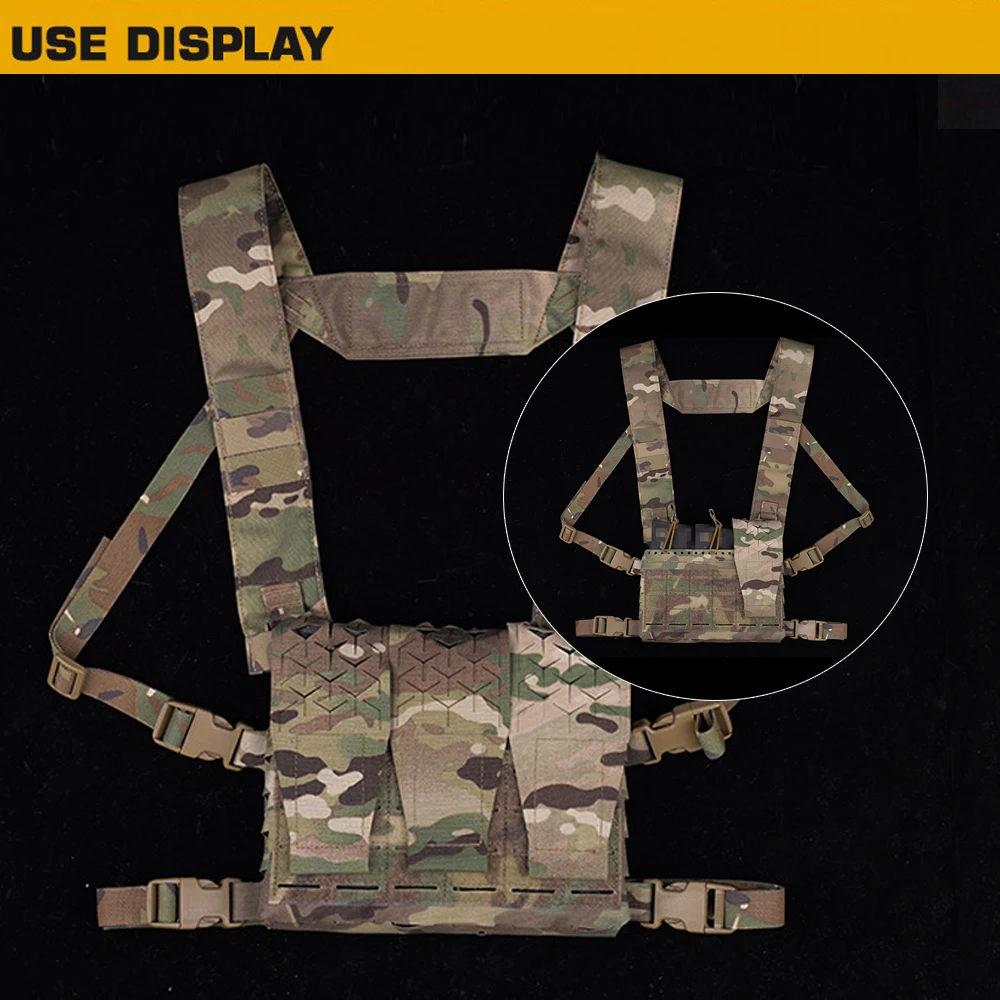 Borsa Tattica MOLLE Per Riviste, Radio E Mag 5.56/7.62 - Attrezzatura Da Caccia E Gilet