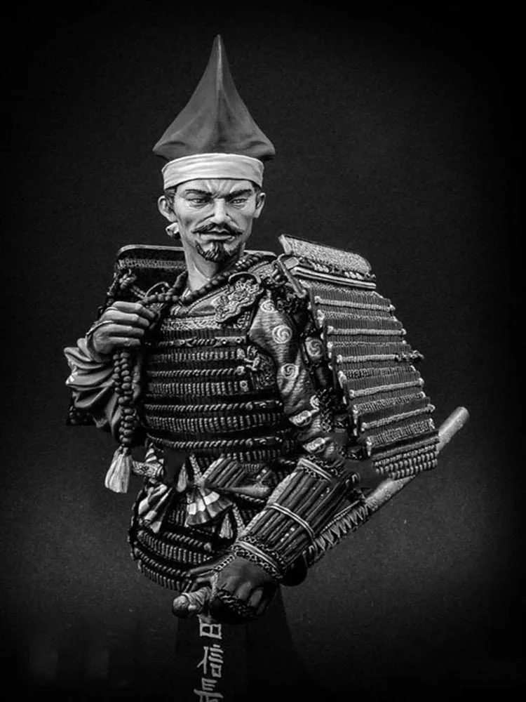 Neues unmontiertes 1/10 Oda Nobunaga Herr des Owari 16. Büste Resin Kit DIY Spielzeug Unbemaltes Resinmodell