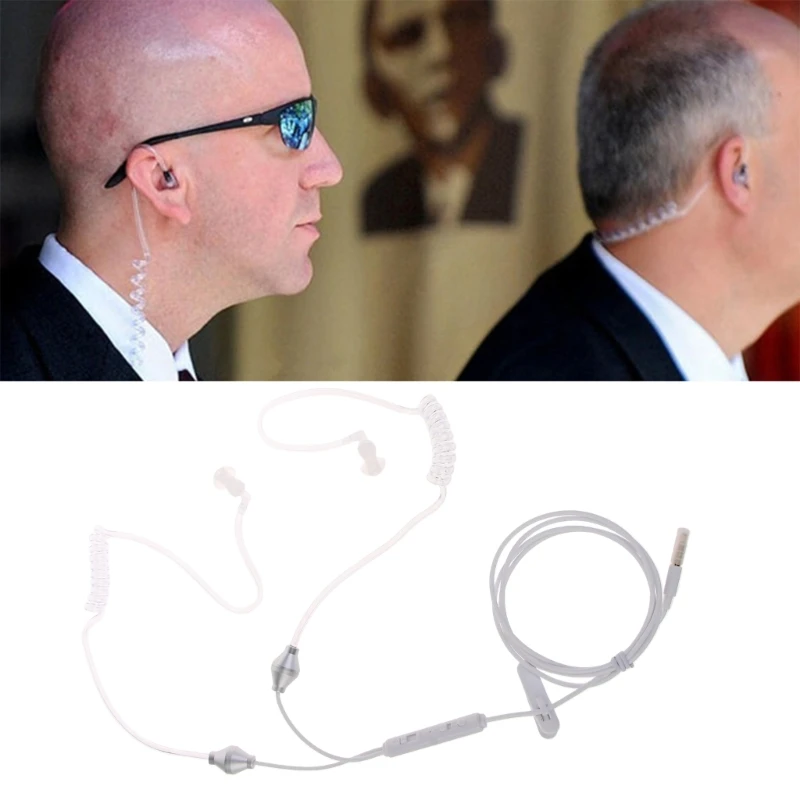 Stereo 3,5mm Air Tube Ohrhörer Anti-Strahlung Headset Strahlung-proof Kopfhörer X3UF — изображение 2