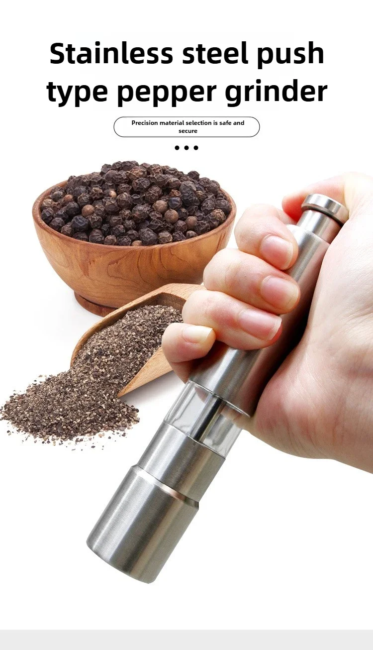 Description Picture 2 of itemStainless Steel Thumb Spice Grinder – Portable Handheld Herb Mill for Pepper, Salt & Seasonings – Easy One-Hand Operation