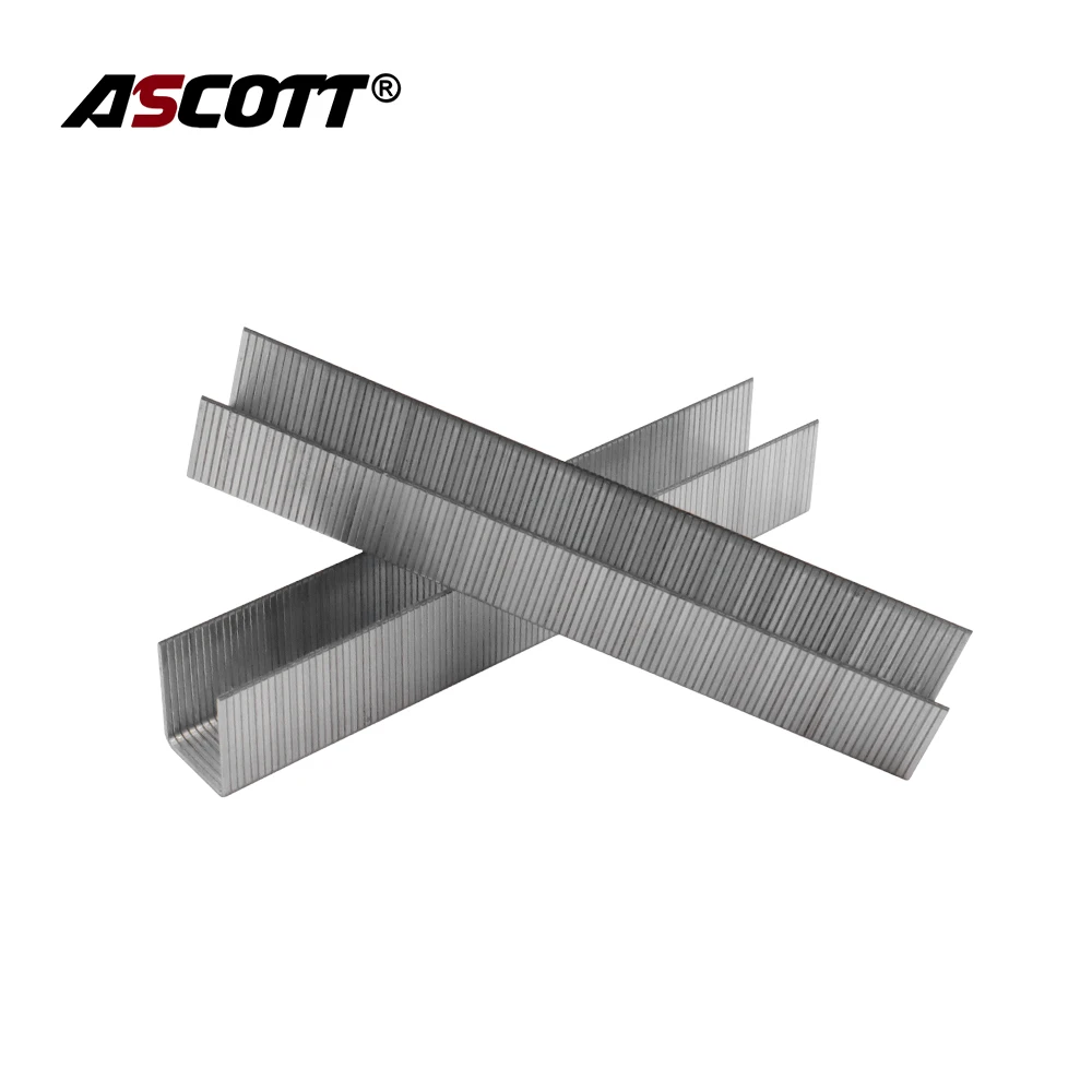 1000pcs Staples for 8016 Framing Tacker Air Stapler Gun 8016 Staple Pin 8-16mm 12.8mm crown Uphostery Staple Pins 3