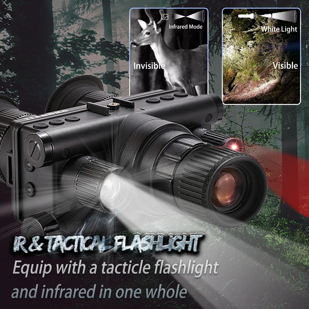 New 4K Infrared Digital Helmet Night Vision Binocular for Darkness Hunting Observe HD Video Camera Tacticle Night Vision Goggles 5