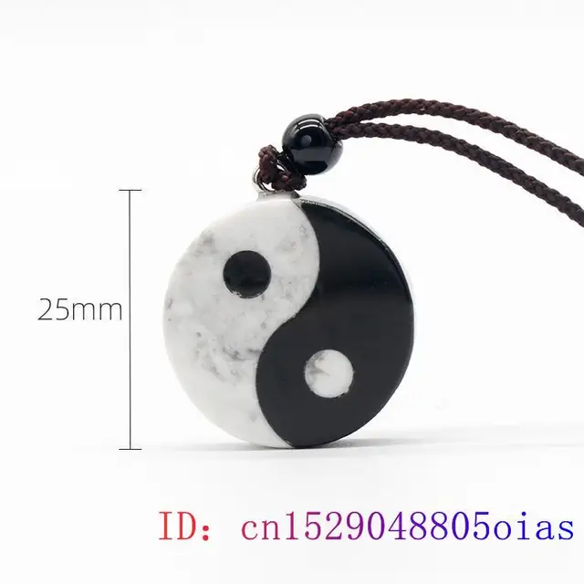 Collana Ciondolo Yin Yang Stile Tai Chi - Unisex, Amuleto Fortuna, Moda Streetwear | Regalo Ideale - Foto 2
