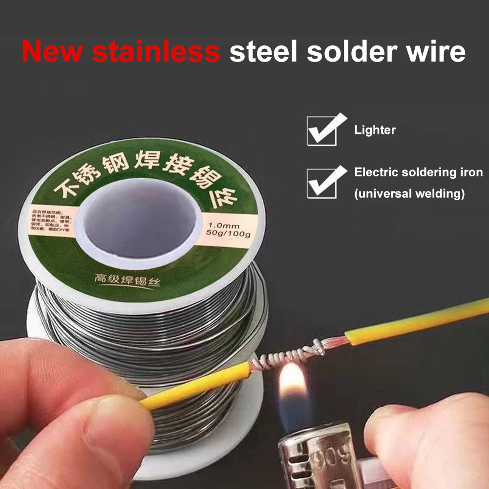 Solder Wire Stainless Steel Welding Tin Wire Solder Soldering Wire Roll