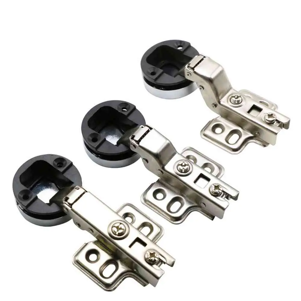Description Picture 2 of item2PCS Glass 26mm Cup Door Hinge Cabinet Hinge Clip Furniture Supplies Connector No Hole Interior Window Hardware Accessories