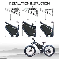 Batterie Triangle Ebike 48V 25AH 52v batterie électrique Triangle Lithium ion batterie haute capacité pour moteur 1800W 1500W 1000W 5