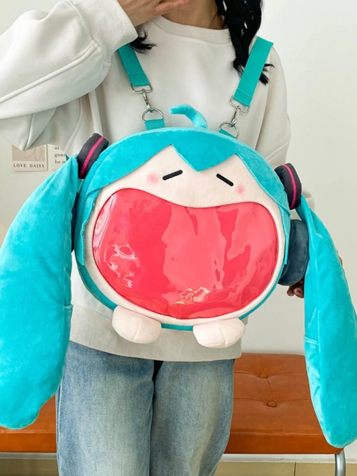 Stock Hatsune Miku Bemoe Uwa Luka Kaito Meiko Vocaloid Virtual Singer Cartoon Anime Figure Cartoon Doll Shoulder Bag Gift view 4