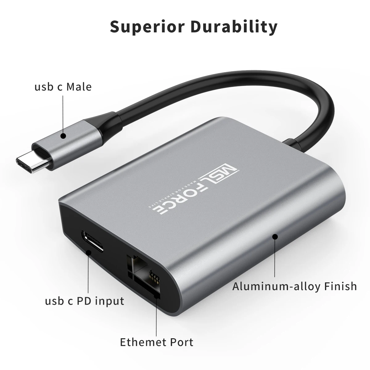 USB C Gigabit Adapter sieci Ethernet z ładowaniem Thunderbolt 3 do RJ45 z dokiem typu C PD 100W dex do Chromecast Google TV