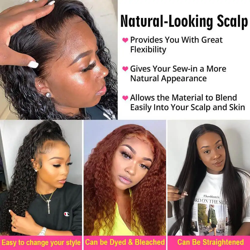 Ali Queen Lace Closure Human Hair Wigs for Black Women 5x5 HD Lace Wig High Density Virgin Human Hair Wig Natural Color Hairline