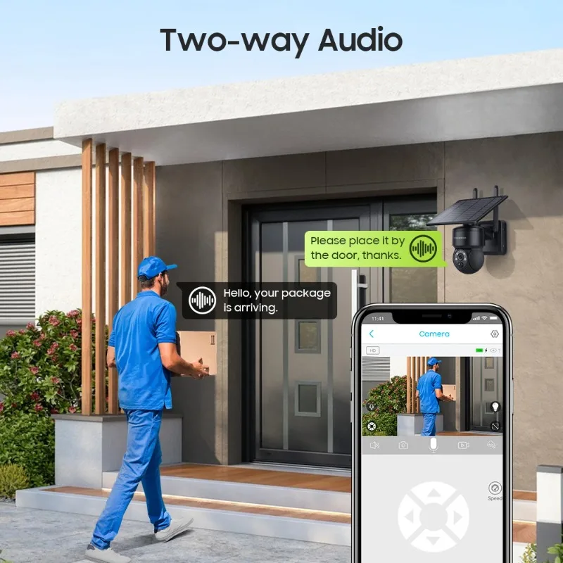 INQMEGA Tuya Ʈ 5MP ¾  ī޶ WiFi PTZ  IP ī޶  PIR ΰ  ÷ ߰ ð IP66