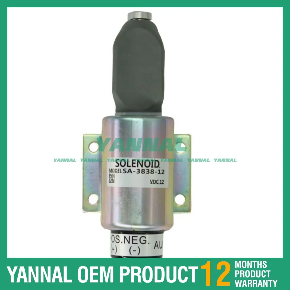 

Stop Solenoid Valve 2003-12E7U1B1S2A SA-3838 For Cummins Excavator 12V