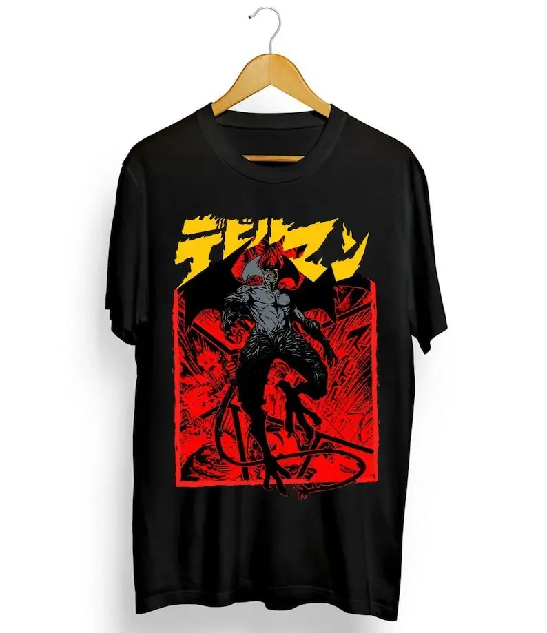 

Unisex Devilman Crybaby Anime T-Shirt, Akira Fudo, Ryo Asuka Manga Shirt