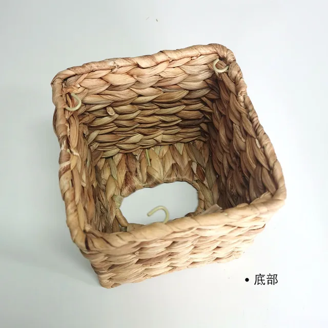 Water Hyacinth Woven Tissue Box - A Rustic, Eco-Friendly Storage Solution