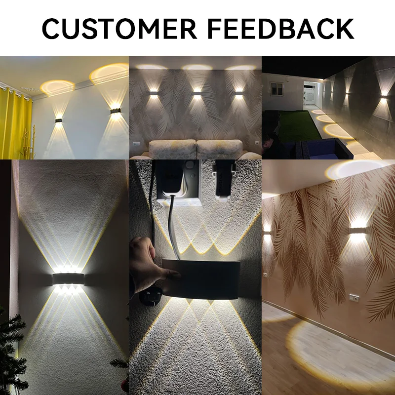LED Wall Lamp Indoor LED Wall Lamp Aluminium Waterproof IP65