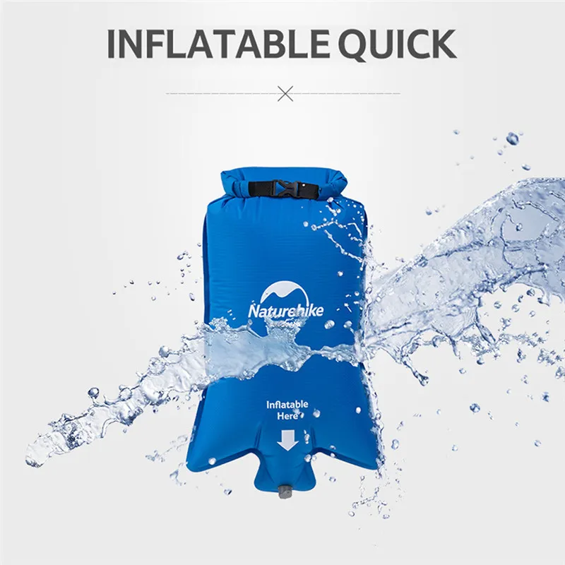 Naturehike Waterproof Inflatable Flotation Bag Portable Folding Moisture-proof Picnic Swimming Camping Hiking Inflatable Air Bag