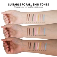 Eyeshadow Stick 10Colors Shimmer And Matte Brown Metallic Cream Eyeshadow Pencil Crayon with Smudge-proof & Waterproof Makeup 5