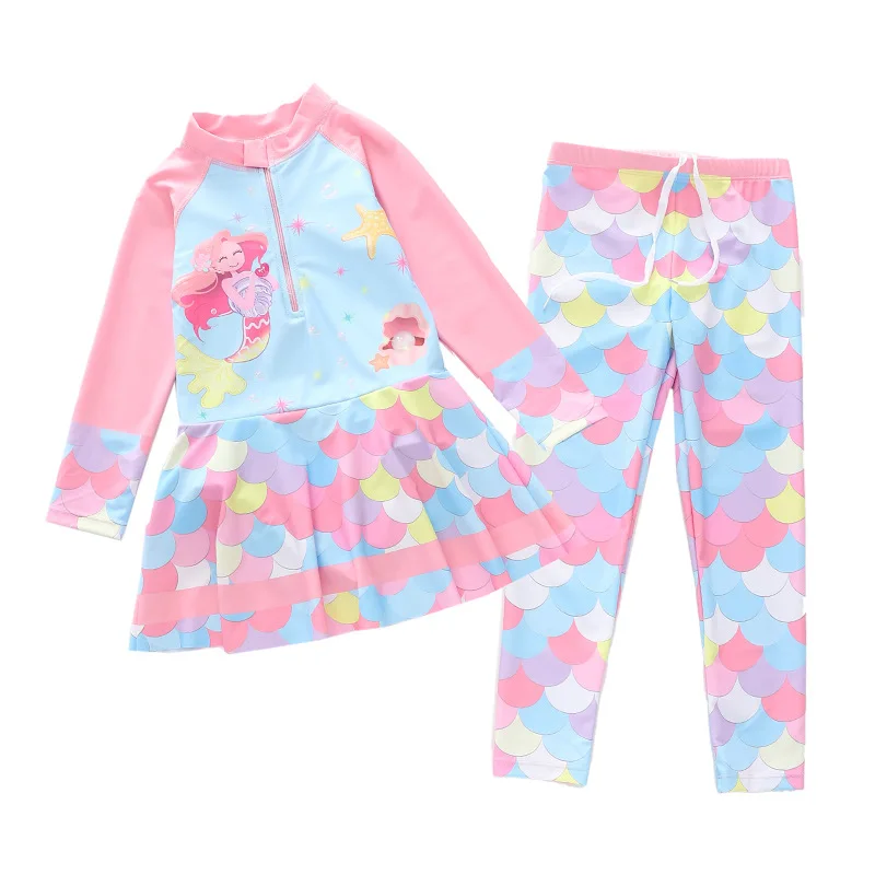 Pete + Lucy Mermaid with Shells Long Sleeve Pant Set main image 0